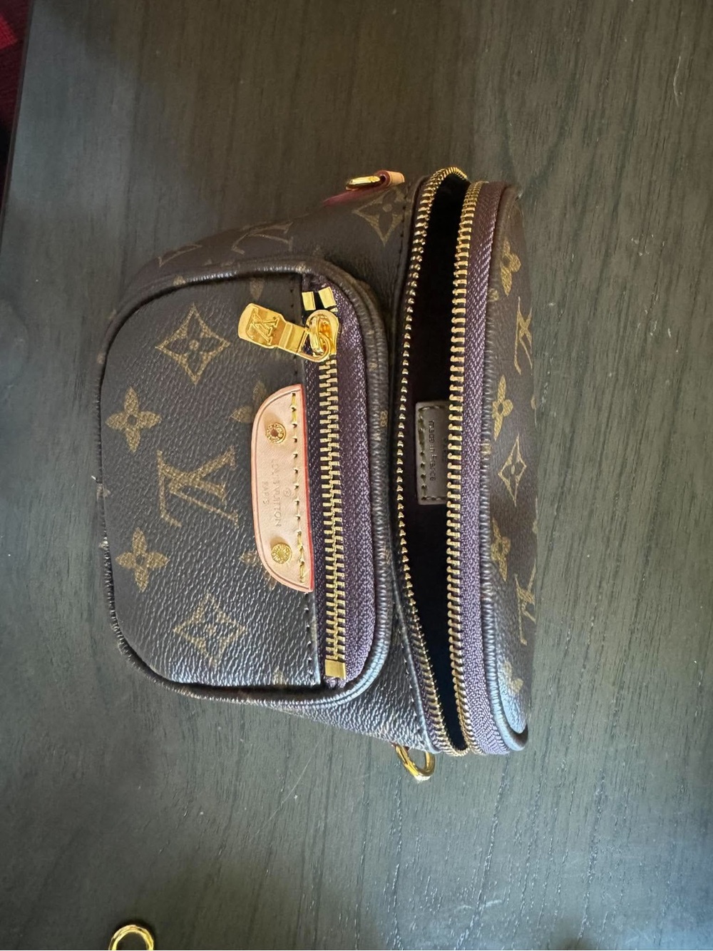 Louis Vuitton Monogram Canvas Brown & Gold Belt Bag